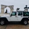 White Jeep Wrangler at Tamy Tours